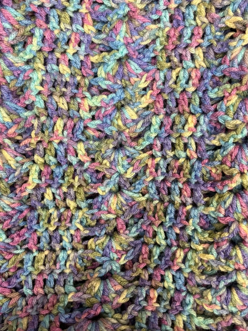 Multicolor Open-Knit Women's Sweater